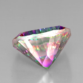 Quarzo mistico Arcobaleno superiore naturale da 29.19 ct, Taglio a cuscino, VVS-VS