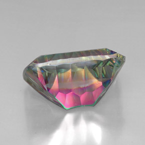 Quarzo mistico Arcobaleno superiore naturale da 39.77 ct, Taglio a cuscino, VVS-VS