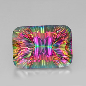 Quarzo mistico Arcobaleno superiore naturale da 41.37 ct, Taglio a cuscino, VVS-VS