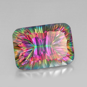 Quarzo mistico Arcobaleno superiore naturale da 41.37 ct, Taglio a cuscino, VVS-VS