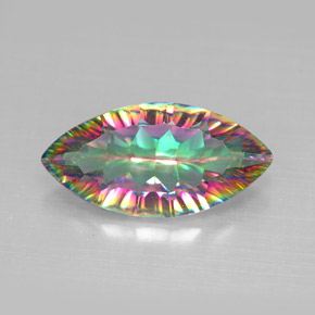 Quarzo mistico Arcobaleno superiore naturale da 3.12 ct, Taglio marquise, VS
