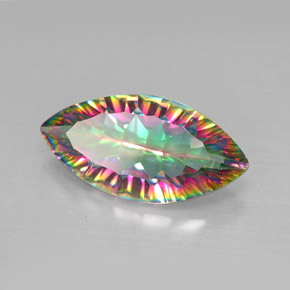 Quarzo mistico Arcobaleno superiore naturale da 3.12 ct, Taglio marquise, VS