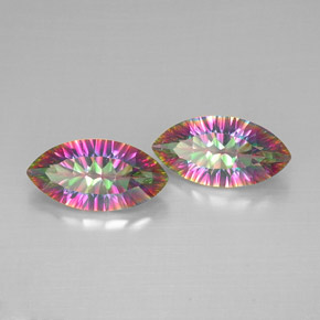 Quarzo mistico naturale multicolore da  ct, marchesa, VVS-VS