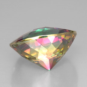 Quarzo mistico naturale multicolore da 31,30 ct, taglio rotondo, VVS-VS