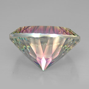 Quarzo mistico naturale multicolore da 47,70 ct, taglio rotondo, VVS-VS