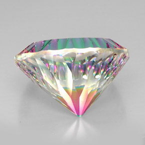 Quarzo mistico Arcobaleno superiore naturale da 50.76 ct, Taglio rotondo, VVS-VS