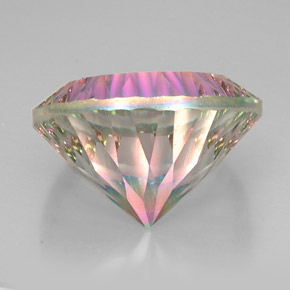 Quarzo mistico naturale multicolore da 50,70 ct, taglio rotondo, VVS-VS
