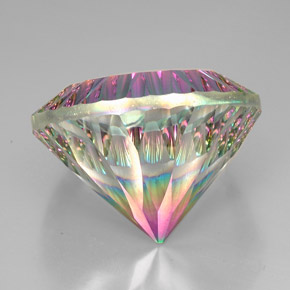 Quarzo mistico naturale multicolore da 94,00 ct, taglio rotondo, VVS-VS