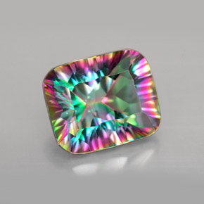 Quarzo mistico Arcobaleno superiore naturale da 5.64 ct, Taglio smeraldo, VVS