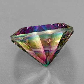 Quarzo mistico Arcobaleno superiore naturale da 6.86 ct, Taglio rotondo, VVS-VS