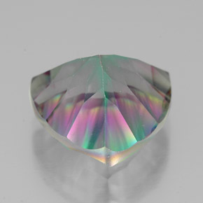 Quarzo mistico Arcobaleno superiore naturale da 7.47 ct, Taglio trillion, VVS-VS