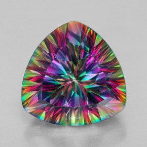 Quarzo mistico Multicolore naturale da 7.54 ct, Taglio trillion, VS