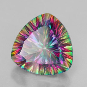 Quarzo mistico Multicolore naturale da 7.54 ct, Taglio trillion, VS