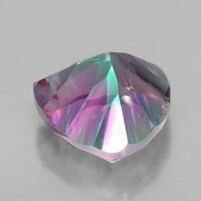 Quarzo mistico Multicolore naturale da 7.66 ct, Taglio trillion, VVS-VS