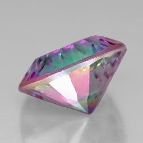 Quarzo mistico naturale multicolore da 6,98 ct, taglio rotondo, VVS-VS