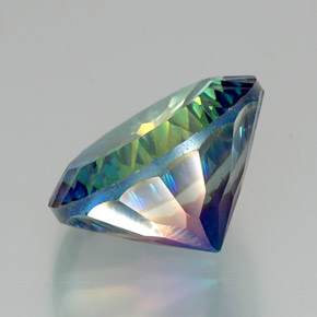 Quarzo mistico naturale multicolore da 18,13 ct, taglio rotondo, VVS