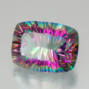 Quarzo mistico Arcobaleno superiore naturale da 20.61 ct, Taglio a cuscino, VVS
