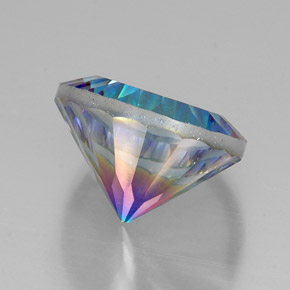 Quarzo mistico naturale multicolore da 19,18 ct, taglio rotondo, VVS