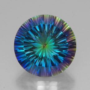 Quarzo mistico Arcobaleno superiore naturale da 18.77 ct, Taglio rotondo, VVS