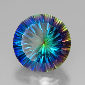 Quarzo mistico Arcobaleno superiore naturale da 18.77 ct, Taglio rotondo, VVS