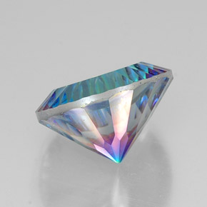 Quarzo mistico naturale multicolore da 18,32 ct, taglio rotondo, VVS