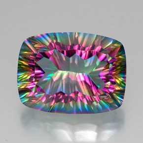 Quarzo mistico Arcobaleno superiore naturale da 20.44 ct, Taglio a cuscino, VVS