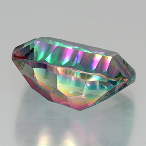Quarzo mistico Arcobaleno superiore naturale da 20.14 ct, Taglio a cuscino, VVS-VS