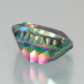 Quarzo mistico Arcobaleno superiore naturale da 21.28 ct, Taglio a cuscino, VVS-VS