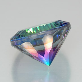Quarzo mistico naturale multicolore da 19,88 ct, taglio rotondo, VS