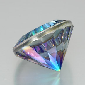 Quarzo mistico naturale multicolore da 20,55 ct, taglio rotondo, VVS