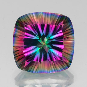 Quarzo mistico Arcobaleno superiore naturale da 15.59 ct, Taglio a cuscino, VVS-VS