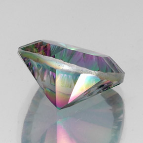 Quarzo mistico Arcobaleno superiore naturale da 14.54 ct, Taglio a cuscino, VVS-VS
