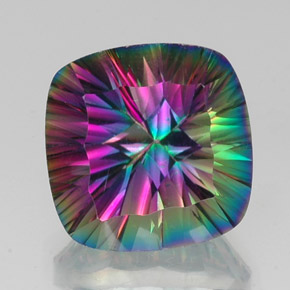 Quarzo mistico Arcobaleno superiore naturale da 17.28 ct, Taglio a cuscino, VVS-VS