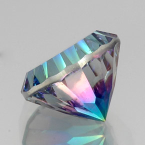 Quarzo mistico Arcobaleno superiore naturale da 10.50 ct, Taglio rotondo, VVS-VS