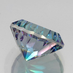 Quarzo mistico naturale multicolore da 9,66 ct, taglio rotondo, VS