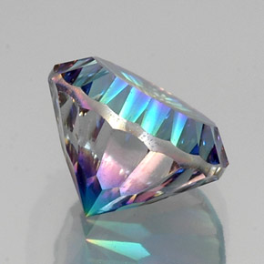 Quarzo mistico Arcobaleno superiore naturale da 10.43 ct, Taglio rotondo, VS