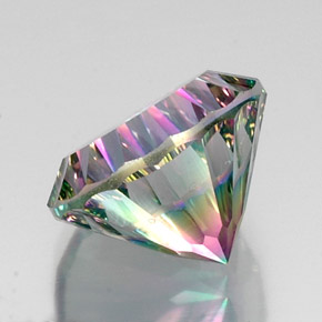 Quarzo mistico naturale multicolore da 12,29 ct, taglio rotondo, VS