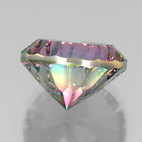 Quarzo mistico Arcobaleno superiore naturale da 12.20 ct, Taglio rotondo, VS