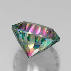 Quarzo mistico naturale multicolore da 11,42 ct, taglio rotondo, VS