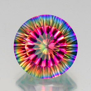 Quarzo mistico Arcobaleno superiore naturale da 10.15 ct, Taglio rotondo, VS