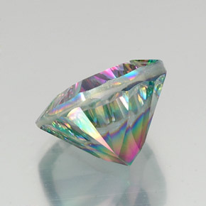 Quarzo mistico Arcobaleno superiore naturale da 17.64 ct, Taglio a cuscino, VS