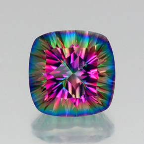 Quarzo mistico Arcobaleno superiore naturale da 15.87 ct, Taglio a cuscino, VVS-VS