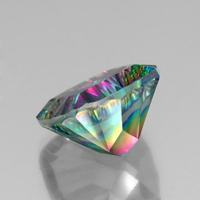 Quarzo mistico Arcobaleno superiore naturale da 15.87 ct, Taglio a cuscino, VVS-VS