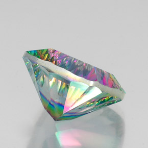 Quarzo mistico Arcobaleno superiore naturale da 15.51 ct, Taglio a cuscino, VS