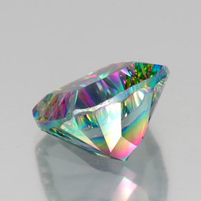Quarzo mistico Arcobaleno superiore naturale da 15.32 ct, Taglio a cuscino, VVS-VS