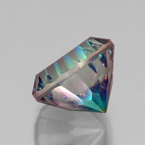 Quarzo mistico naturale multicolore da 10,95 ct, taglio rotondo, VVS