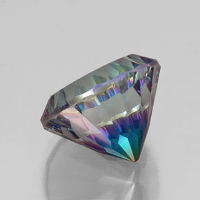 Quarzo mistico naturale multicolore da 10,07 ct, taglio rotondo, VVS-VS