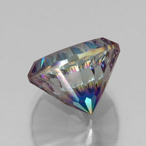 Quarzo mistico Arcobaleno superiore naturale da 9.87 ct, Taglio rotondo, VVS-VS