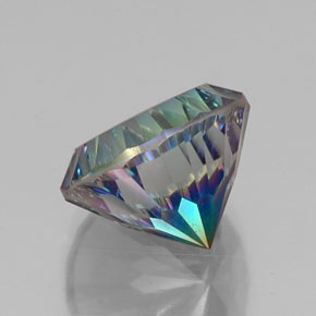 Quarzo mistico naturale multicolore da 10,07 ct, taglio rotondo, VS