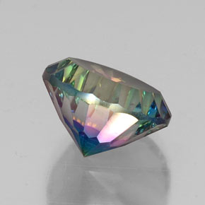 Quarzo mistico naturale multicolore da 9,63 ct, taglio rotondo, VVS-VS